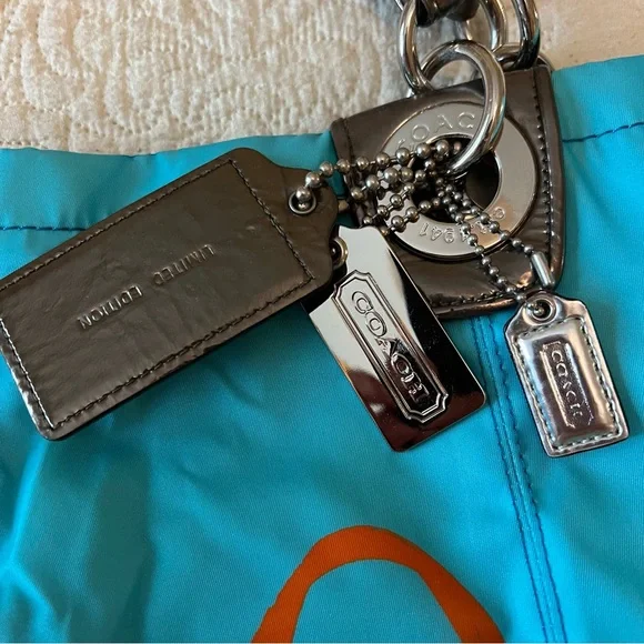 Rare Coach Madison Limited Edition Nylon Tote Style Purse, Never Used - Picture 7 of 10